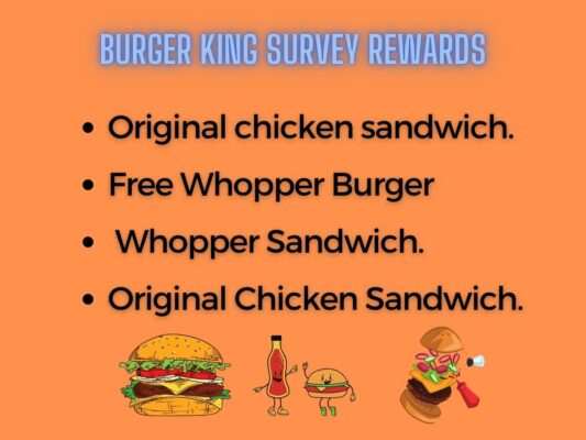 List of Burger King Survey Rewards